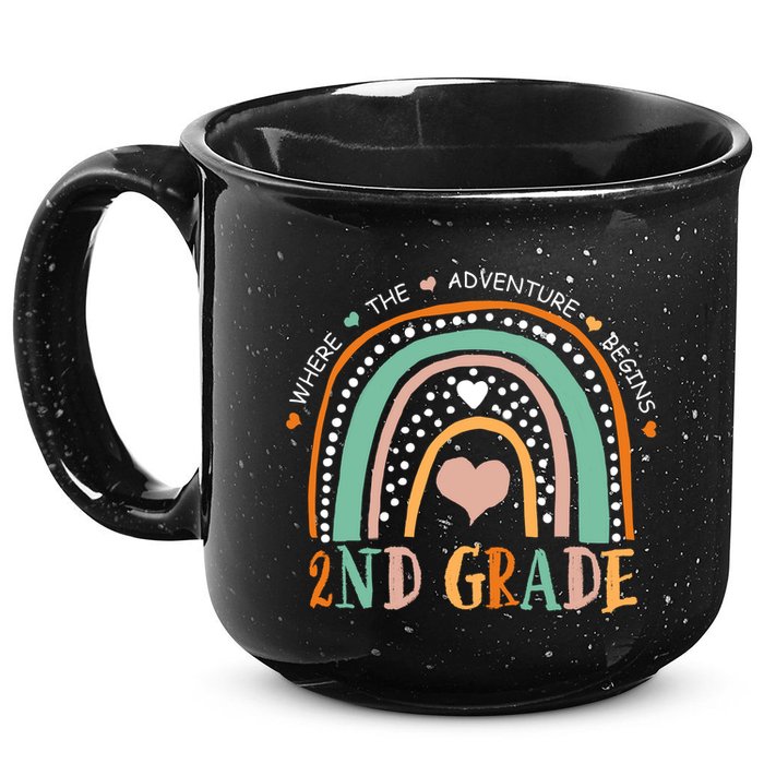 Where The Adventure Begins 2nd Grade 15oz Campfire Ceramic Mug
