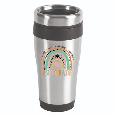 Where The Adventure Begins 2nd Grade 16oz Travel Tumbler