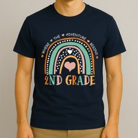 Where The Adventure Begins 2nd Grade T-Shirt