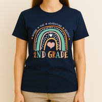 Where The Adventure Begins 2nd Grade T-Shirt