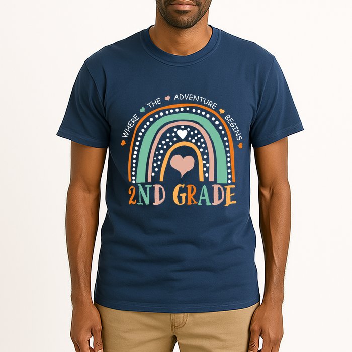 Where The Adventure Begins 2nd Grade Tall T-Shirt