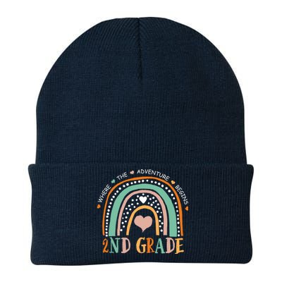 Where The Adventure Begins 2nd Grade Knit Cap Winter Beanie