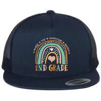 Where The Adventure Begins 2nd Grade Flat Bill Trucker Hat