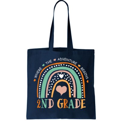 Where The Adventure Begins 2nd Grade Tote Bag