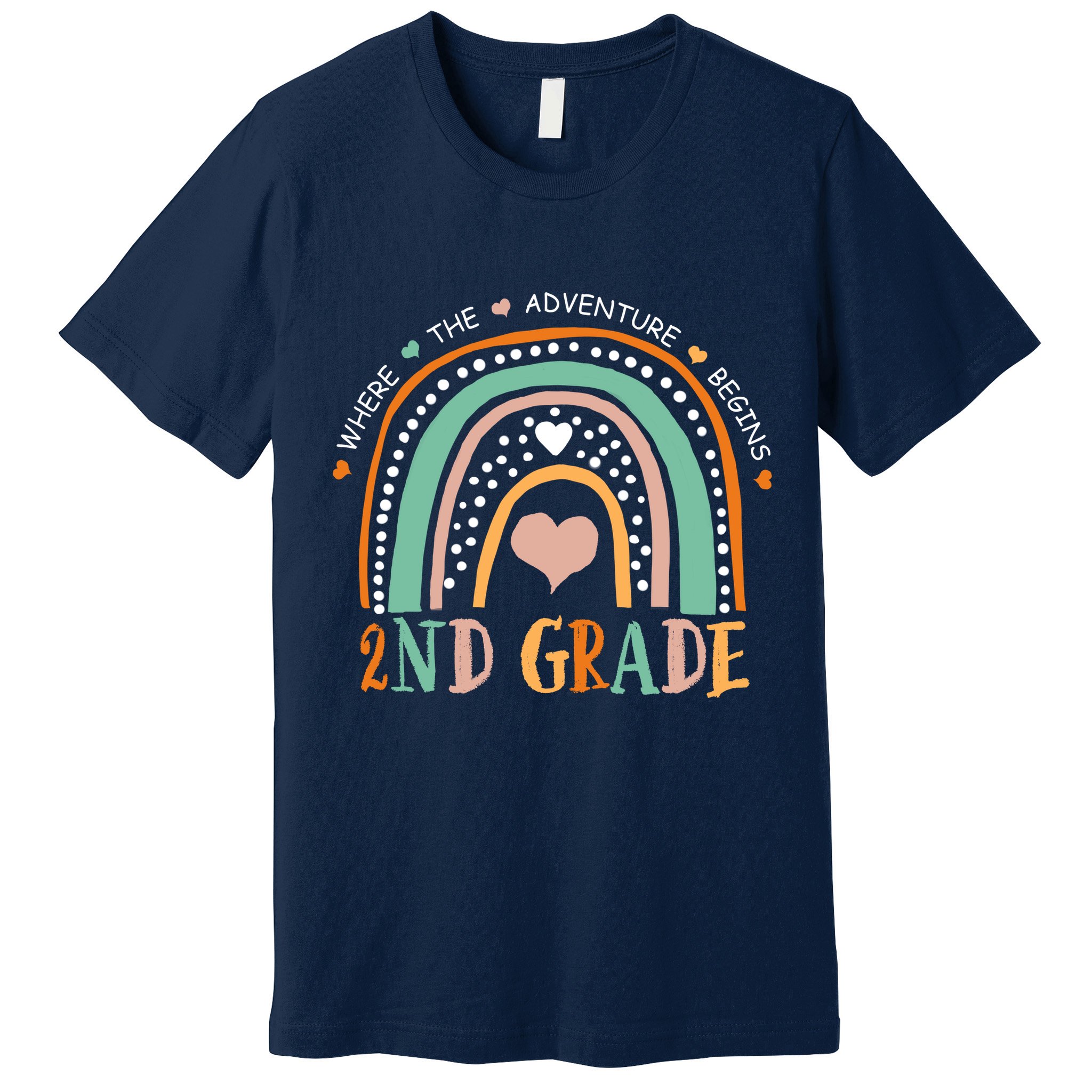 Where The Adventure Begins 2nd Grade Premium T-Shirt