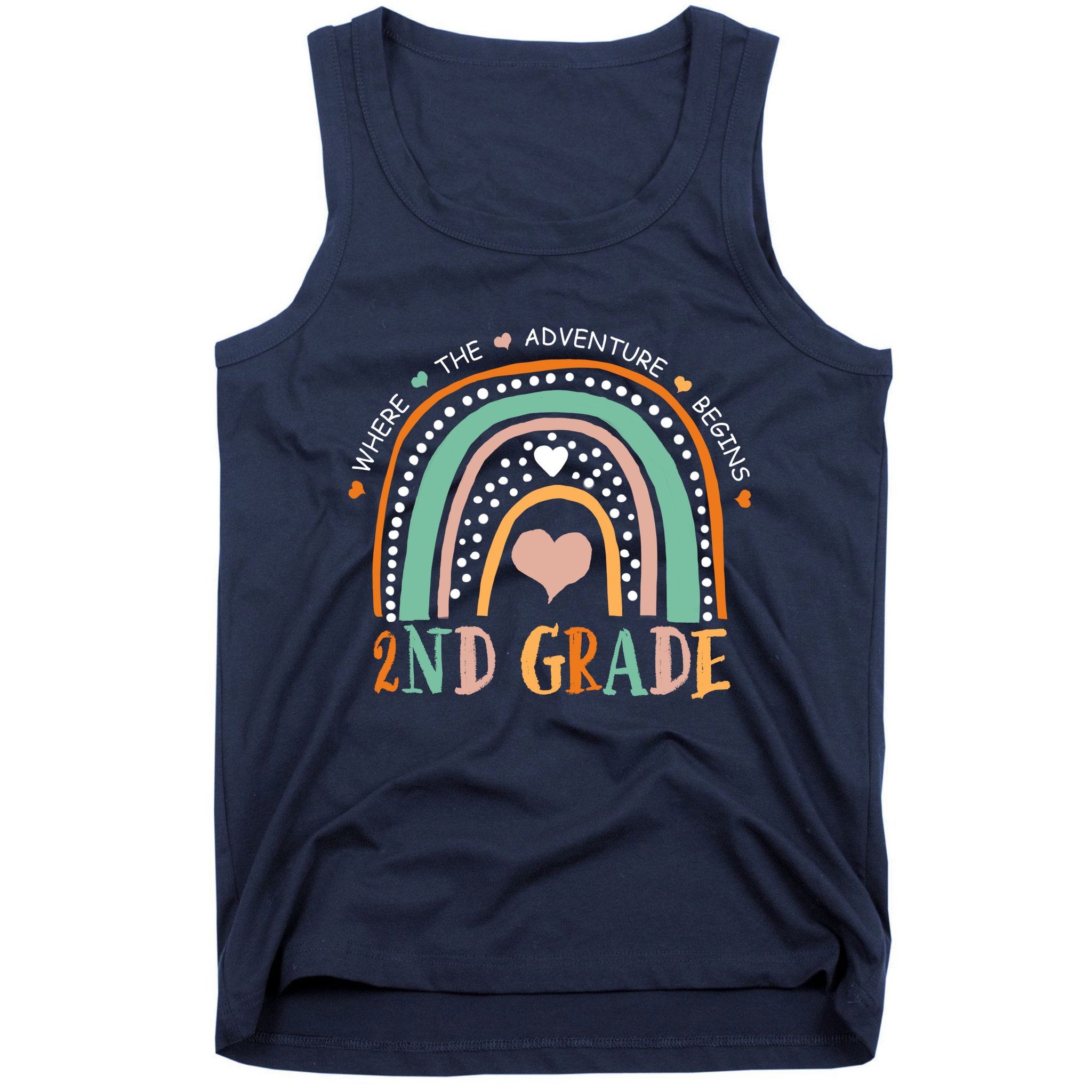 Where The Adventure Begins 2nd Grade Tank Top
