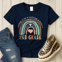 Where The Adventure Begins 2nd Grade Womens T-Shirt