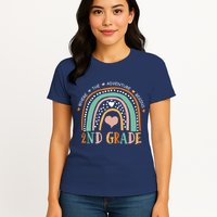 Where The Adventure Begins 2nd Grade Womens T-Shirt