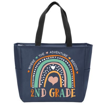 Where The Adventure Begins 2nd Grade Zip Tote Bag