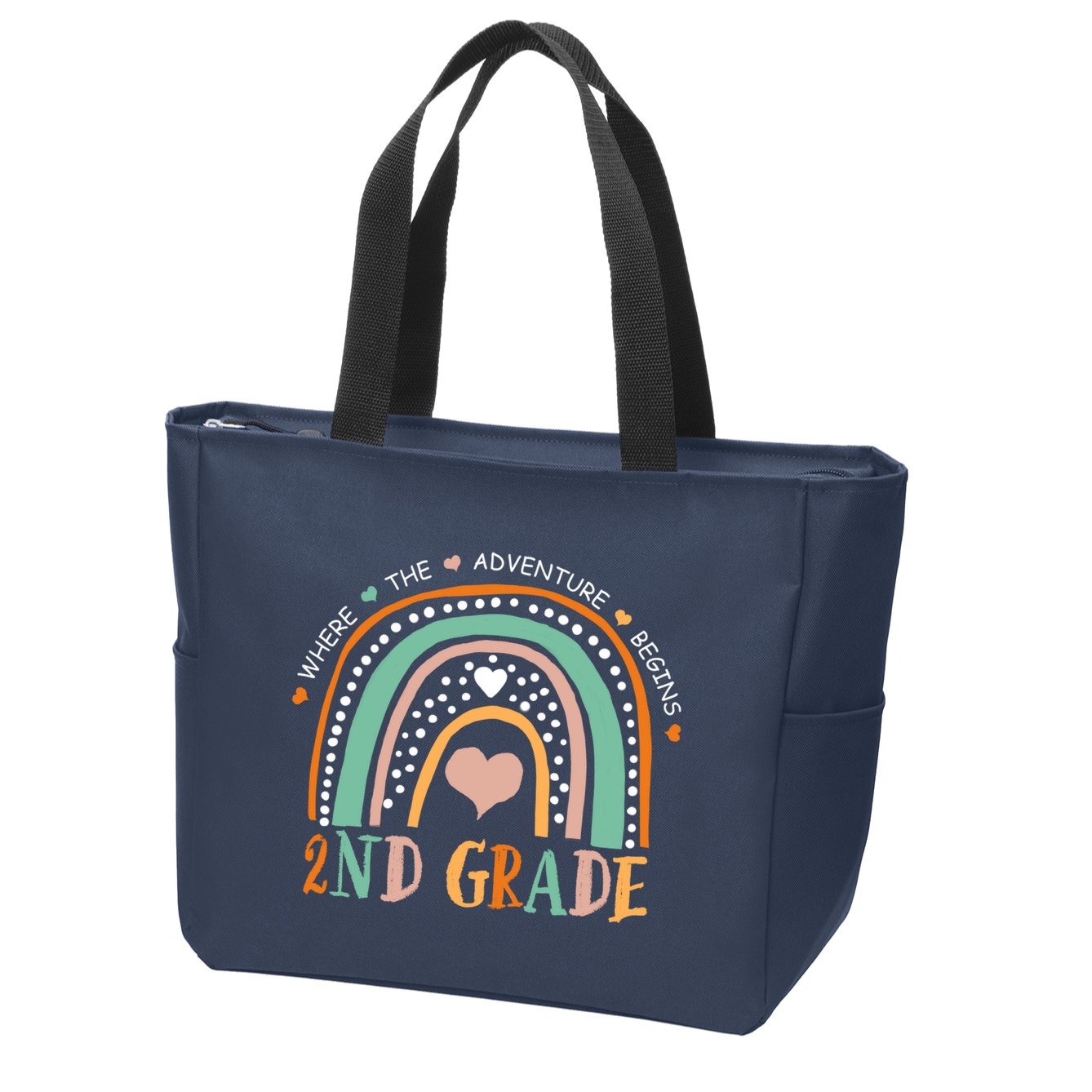 Where The Adventure Begins 2nd Grade Zip Tote Bag