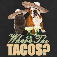 Where The Tacos? Cat Dog Adult Drive Performance Visor