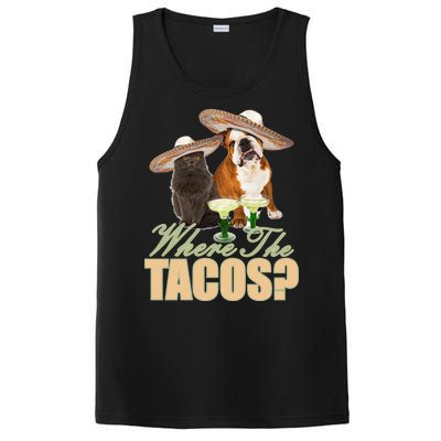 Where The Tacos? Cat Dog PosiCharge Competitor Tank