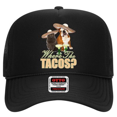Where The Tacos? Cat Dog Trucker Hat