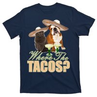 Where The Tacos? Cat Dog T-Shirt