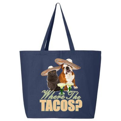 Where The Tacos? Cat Dog 25L Jumbo Tote