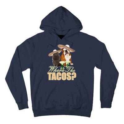 Where The Tacos? Cat Dog Tall Hoodie