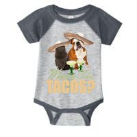 Where The Tacos? Cat Dog Infant Baby Jersey Bodysuit