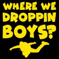 Where We Droppin Boys Funny Gamer Drawstring Bag