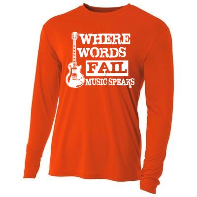 Where Words Fail Music Speaks Cooling Performance Long Sleeve Crew