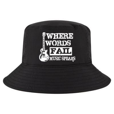 Where Words Fail Music Speaks Cool Comfort Performance Bucket Hat