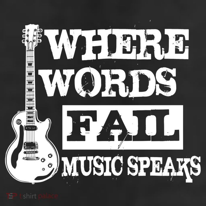 Where Words Fail Music Speaks Garment-Dyed Heavyweight T-Shirt
