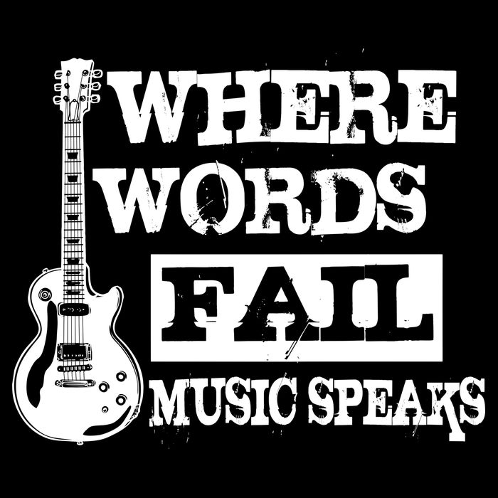 Where Words Fail Music Speaks Apron