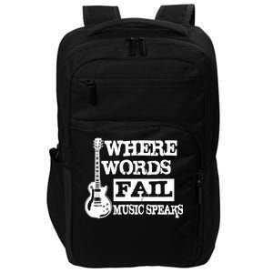 Where Words Fail Music Speaks Impact Tech Backpack