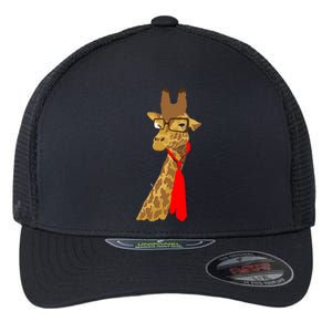 Where Would a Giraffe Wear a Tie? - Red Neck Tie Flexfit Unipanel Trucker Cap