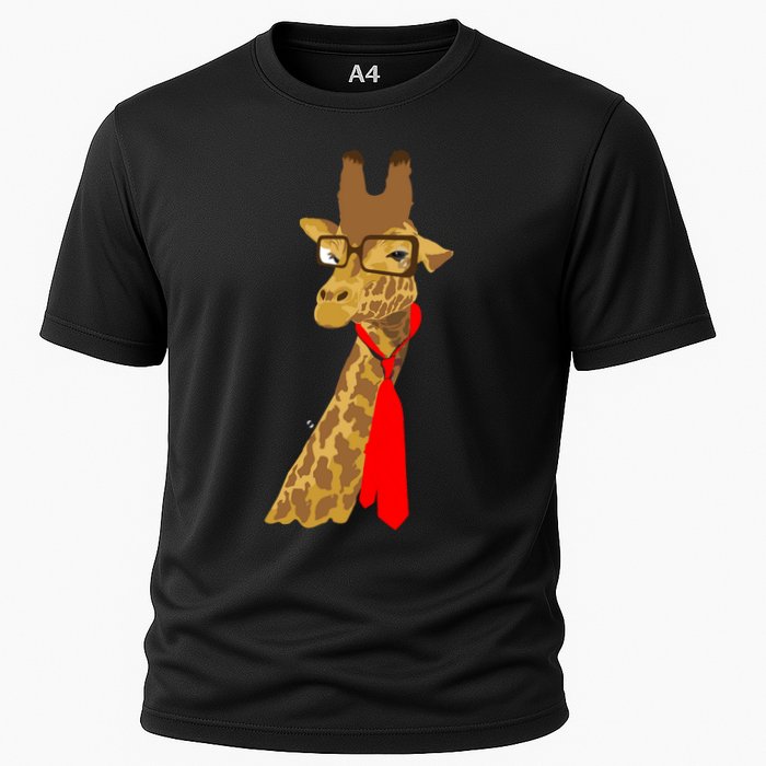 Where Would a Giraffe Wear a Tie? - Red Neck Tie Cooling Performance Crew T-Shirt