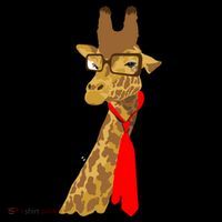 Where Would a Giraffe Wear a Tie? - Red Neck Tie Tall T-Shirt