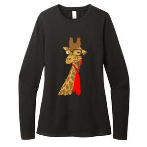 Where Would a Giraffe Wear a Tie? - Red Neck Tie Womens CVC Long Sleeve Shirt