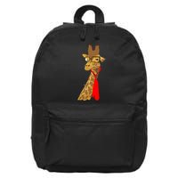 Where Would a Giraffe Wear a Tie? - Red Neck Tie 16 in Basic Backpack