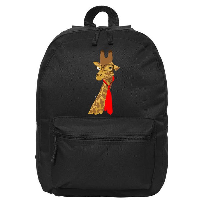 Where Would a Giraffe Wear a Tie? - Red Neck Tie 16 in Basic Backpack