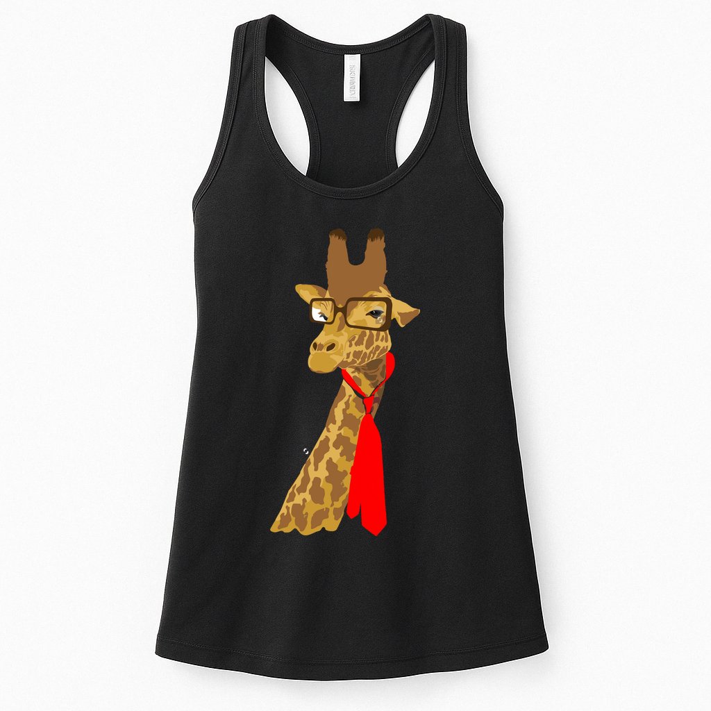 Where Would a Giraffe Wear a Tie? - Red Neck Tie Womens Tank Top