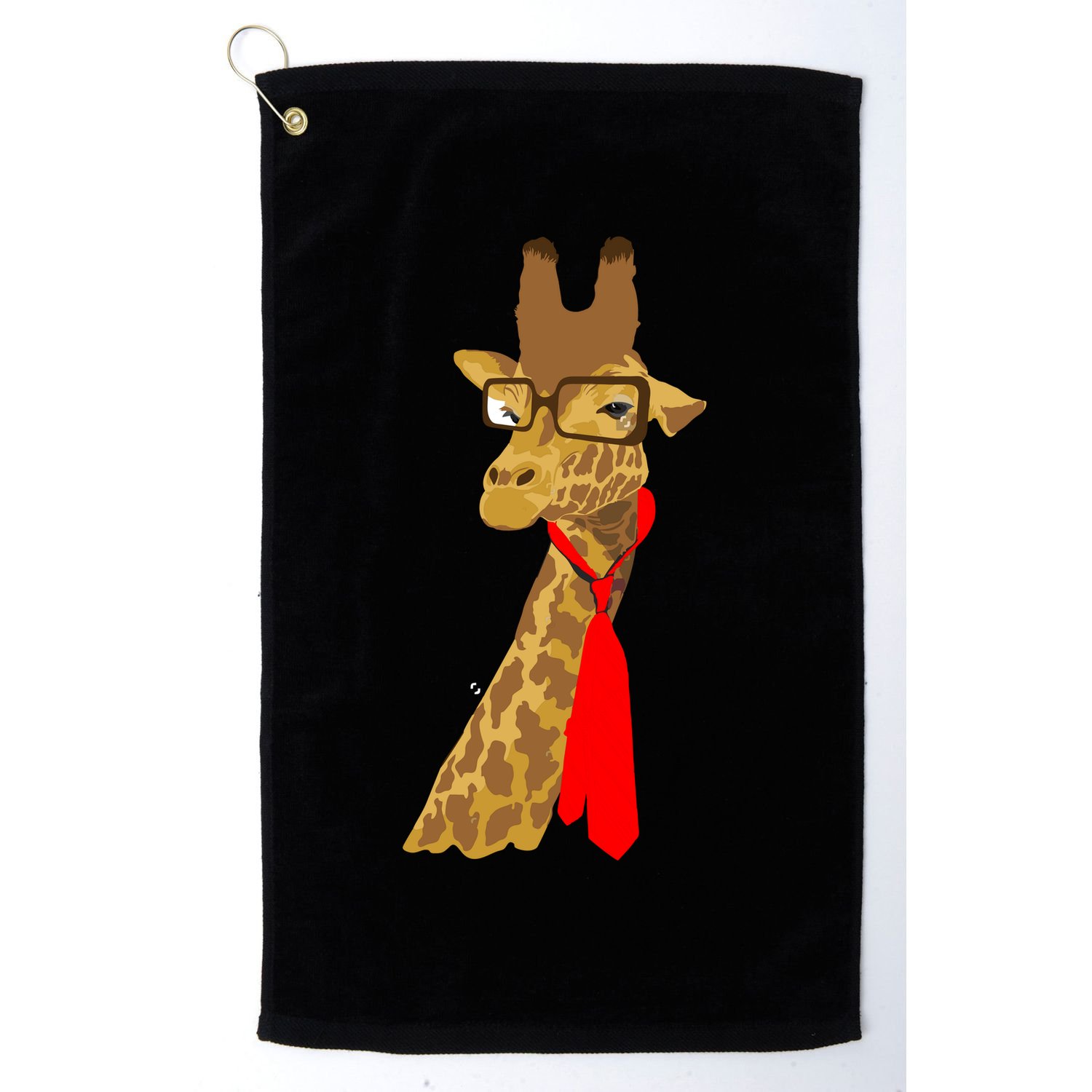 Where Would a Giraffe Wear a Tie? - Red Neck Tie Golf Towel