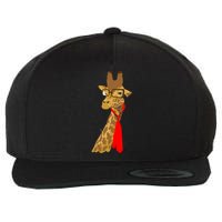 Where Would a Giraffe Wear a Tie? - Red Neck Tie Wool Snapback Cap