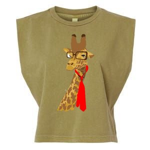 Where Would a Giraffe Wear a Tie? - Red Neck Tie Garment-Dyed Women's Muscle Tee