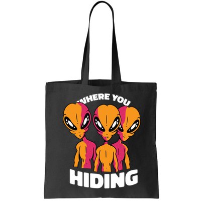 Where You Hiding Creepy Aliens Bag
