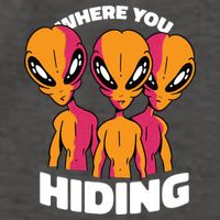Where You Hiding Creepy Aliens Vector Backpack