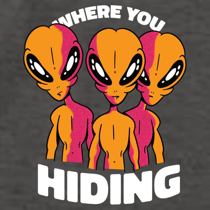 Where You Hiding Creepy Aliens Vector Backpack