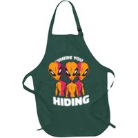 Where You Hiding Creepy Aliens Apron