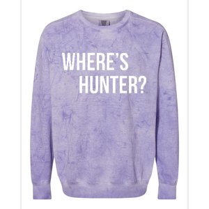 Where's Hunter President Trump Colorblast Crewneck Sweatshirt