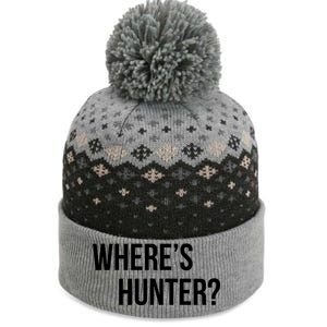 Where's Hunter President Trump The Baniff Cuffed Pom Beanie