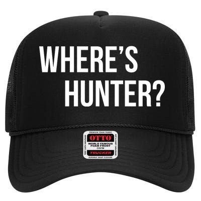 Where's Hunter President Trump High Crown Mesh Back Trucker Hat