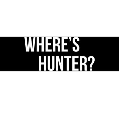 Where's Hunter President Trump Bumper Sticker