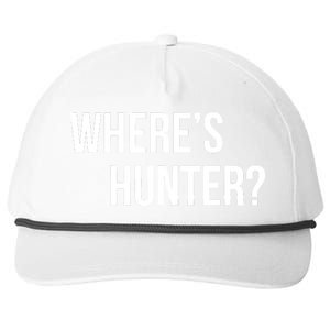 Where's Hunter President Trump Snapback Five-Panel Rope Hat