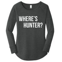 Where's Hunter President Trump Women's Perfect Tri Tunic Long Sleeve Shirt