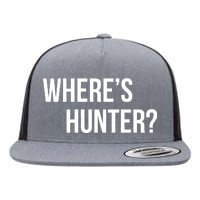 Where's Hunter President Trump Flat Bill Trucker Hat