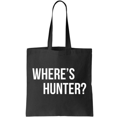 Where's Hunter President Trump Tote Bag