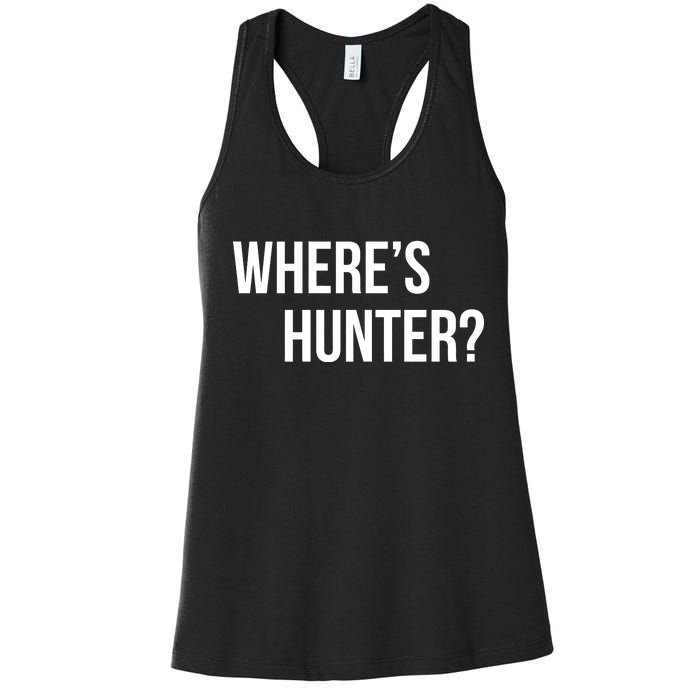 Where's Hunter President Trump Women's Racerback Tank